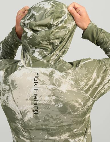 HUK Men's Pursuit Pattern Crew Sleeve, Performance Shirt2