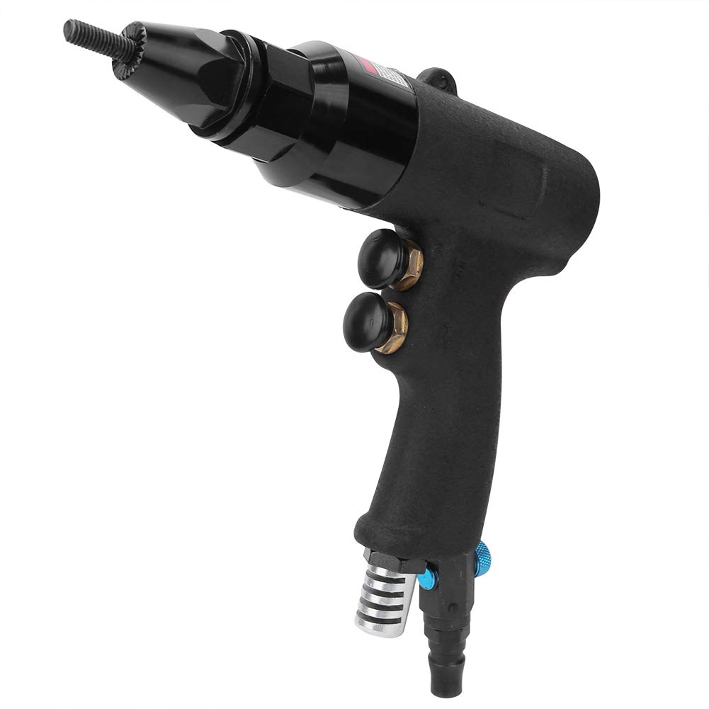 Fafeicy Pistola per Rivetti, Utensile per Rivettatura Pneumatica con Pistola per Rivetti, Utensile Elettrico Manuale per Rivettatura Pneumatica con Filettatura M5-M6 700 Giri/min,