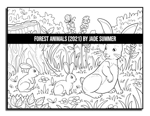 Forest Animals: An Adult Coloring Book with 50 Adorable Images of Woodland Creatures, Beautiful Flowers, Nature Scenes, and More! - Image 52