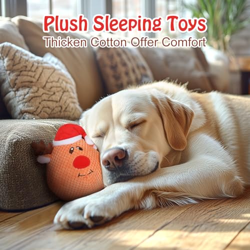 CiyvoLyeen-Reindeer-Christmas-Interactive-Dog-Toys-for-Boredom-Automatic-Moving-Rolling-Bouncing-Ball-Tug-of-War-Plush-Dog-Chew-Toys-Xmas-Gifts-for-Small-Medium-Large-Labrador-Puppy-Doggie-Cat-Pets