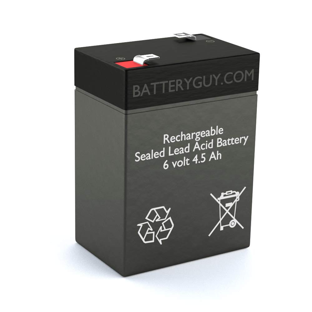F4P 0645 Replacement 6V 4.5Ah SLA Battery Brand Equivalent (Rechargeable) - Qty of 1