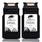 ▶ Contenido del paquete: cartucho de tinta de repuesto para Canon PG-545XL (2 negros) (esto no es un producto OEM)