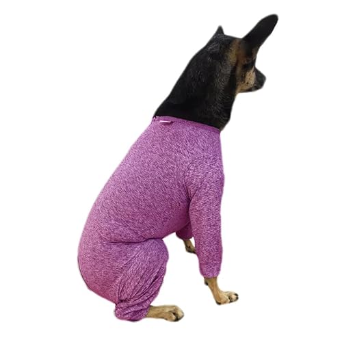 Roupa Protetora Pós Cirúrgica Com Proteção Solar Para Cachorros - Corpo e membros posteriores e ante