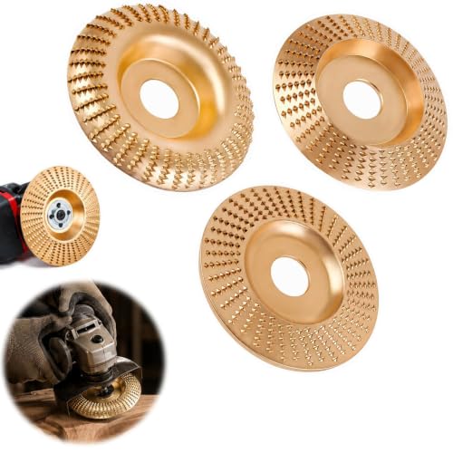 Image of 2026 New Angle Grinder Polishing Pad Tungsten Carbide Sanding Discs,Upgrade Heavy Duty Tungsten Carbide Wheel,Wood Carving Discs for 4 inch & 4-1 /2 inch Grinders Cutting Shaping Sanding.(3PCS*Mix)