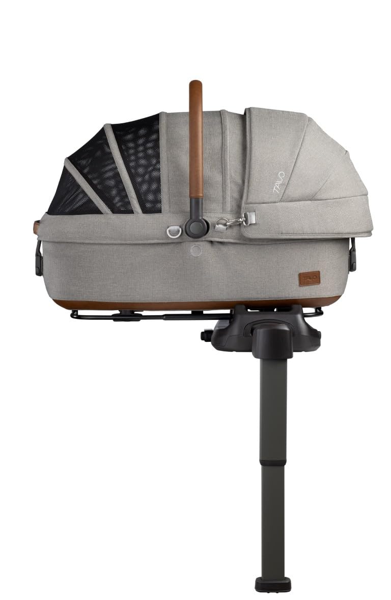 Tavo Maeve Medium Rigid‑Griff Haustier‑Autositz mit ISOFIX‑Bodenplatte, 2 Matratzenauflagen, Geeignet für Hunde & Katzen bis 13,6 kg (Merle)