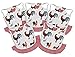 seidens Chicken Saddle Set: 5 Cute Durable Cotton, Easy Elastic-Strap-On Aprons for Medium Sized Poultry in Hen-Themed Patterns with Bows and Frills