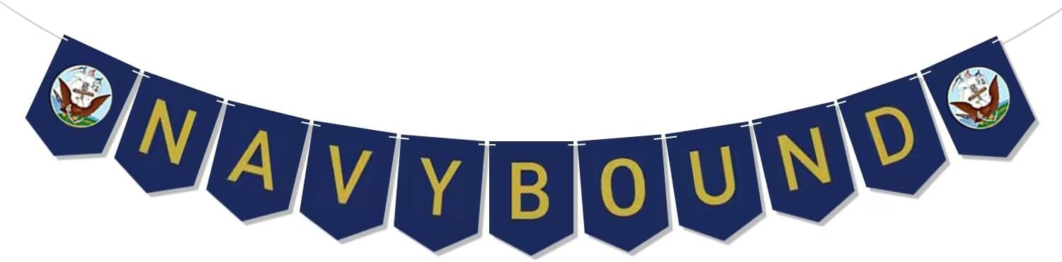 Navy Boot camp Party Decorations,Navy Bound Banner For Military Recruits Farewell Party Welcome Ceremony Party