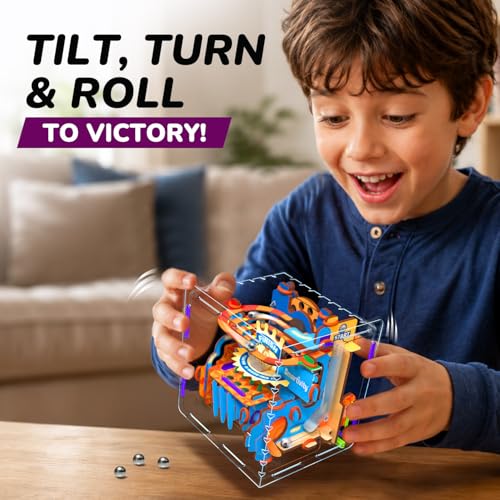 Image of Smartivity 3D Maze STEM Toy for Kids Age 8-14 Years | Gravity Balance Puzzle | DIY Building Kit for Focus & Coordination | Screen-Free Birthday Gift for Boys & Girls | 10 Challenges