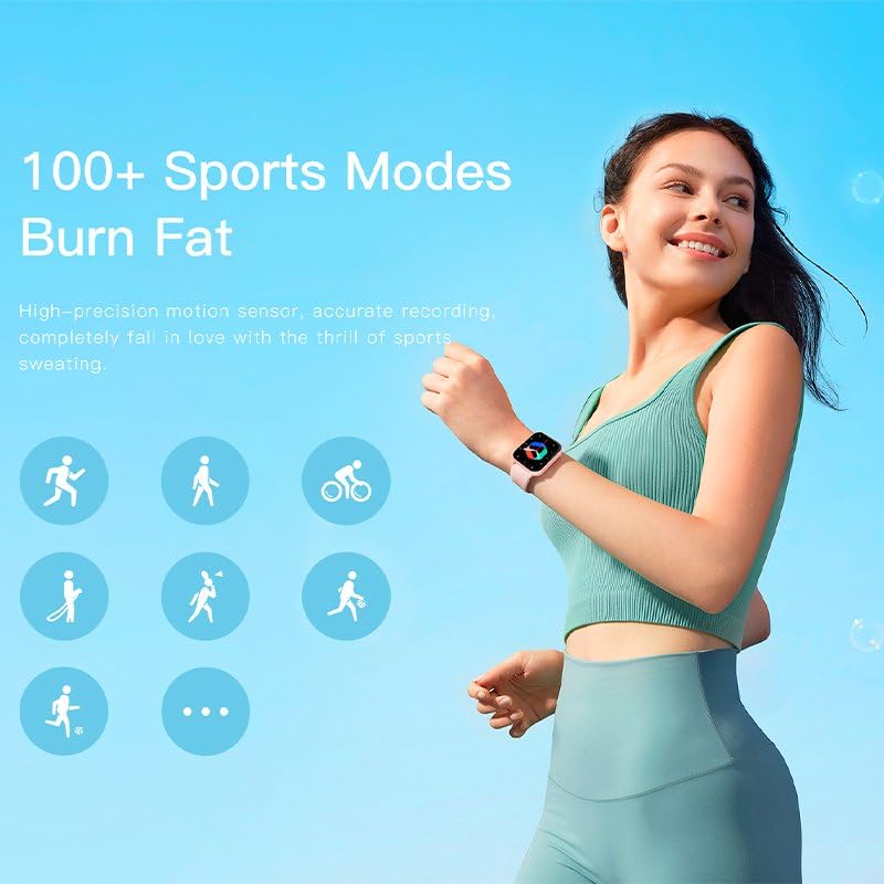 Cool Różowy Silikonowy Smartwatch Forest (Połączenia, Zdrowie, Sport)