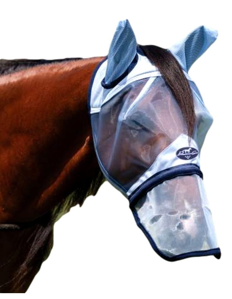 Masque anti-mouches avec cache-nez Protection UV Maille Cob