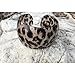 Global Huntress Alluring Natural Leopard Print Acrylic Bangle Cuff Bracelet