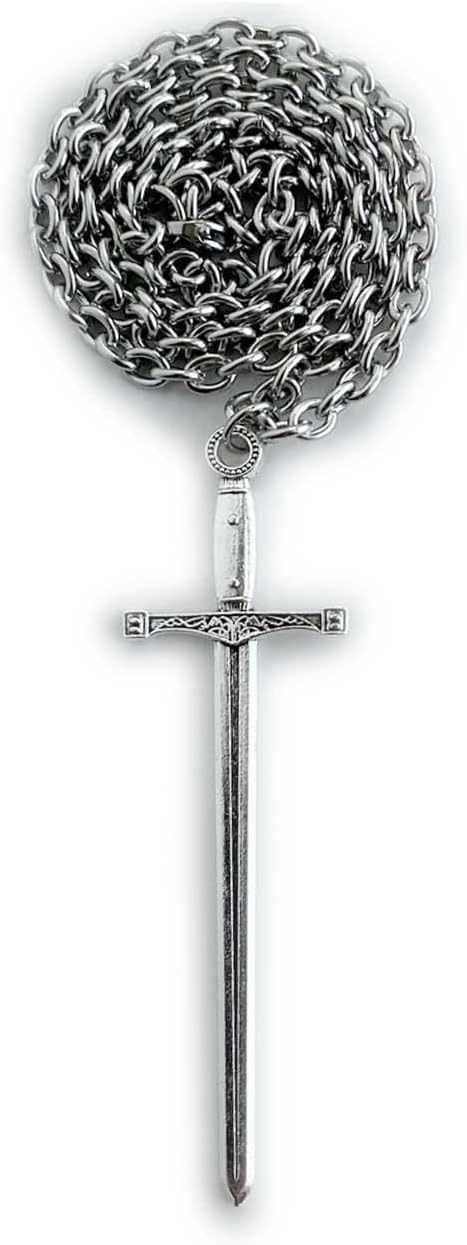 Stainless Steel Chain Pendant Necklace for Men Women Medieval Pendant Necklace - Image 6