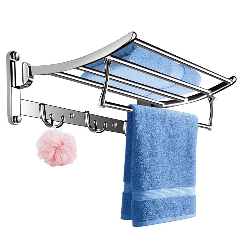 FORTUNE Classic Stainless Steel Folding Towel Rack for Bathroom | Towel Stand | Towel Hanger |...