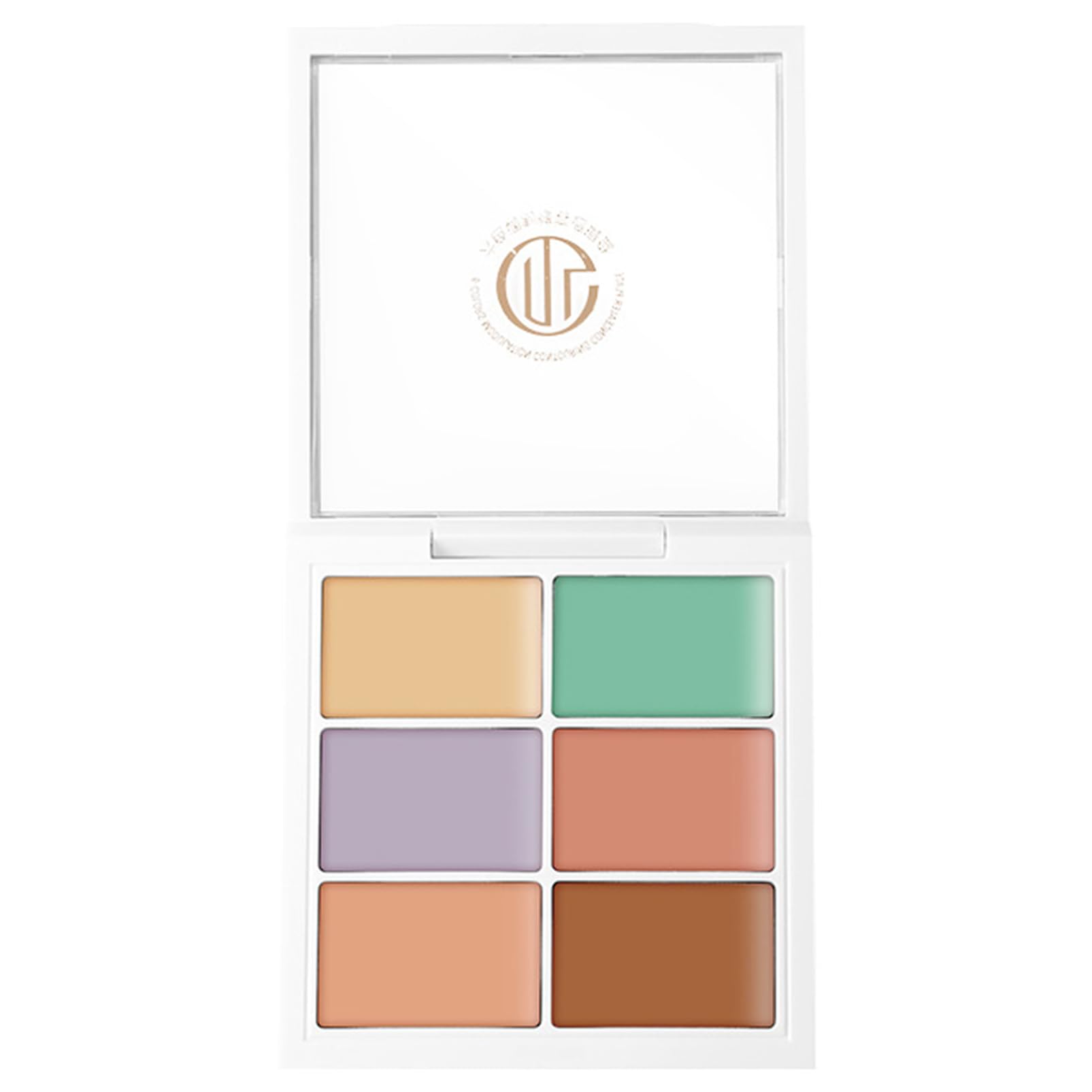 Full Coverage Concealer, 6 Colour Correcting Cream Contour Palette, Under Eye Dark Circle Concealer Foundation Contour Kit, Long Lasting Coverage Makeup Tool，Face Make-up Long Lasting Matte