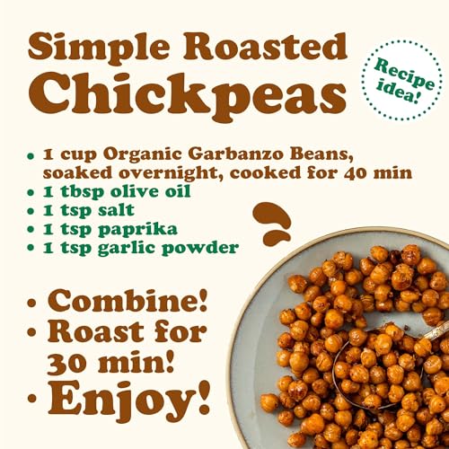 image for Food to Live Organic Garbanzo Beans, 5 Pounds – Dried Chickpeas, Non