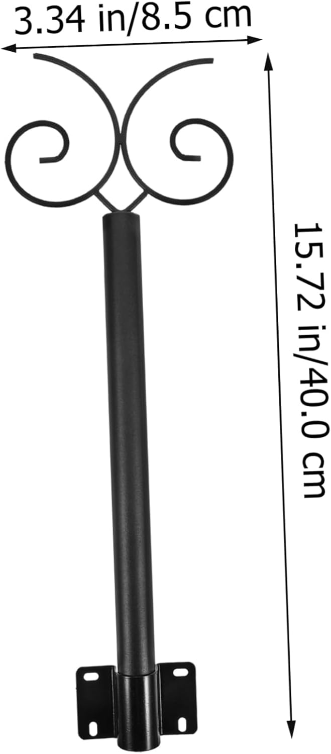 1set Hanging Light Pole Support Rod for Outdoor String Lights Bird Feeders Holder for Patios Yards and Fences Versatile Garden Accessory