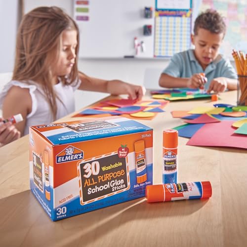 30-Count 7g Elmer's All Purpose School Glue Sticks - image 5