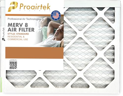 Filtre à air 14x18x1 MERV 8 Proairtek AF14181M08SWH pour maison propre