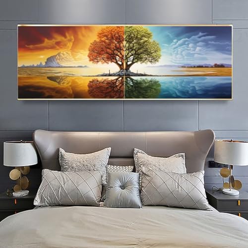 Diamond Painting Arbre de la Vie Broderie Diamant Grand Format 50x150 Peinture Diamant Strass