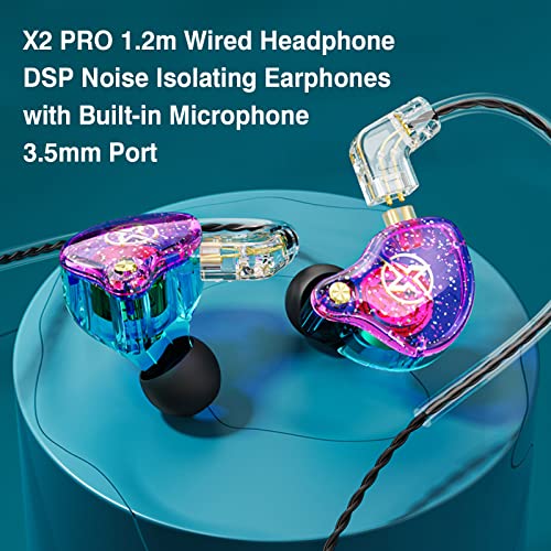 lifcasual X2 PRO Headphone Sports Earbuds 1,2 m com fio ao redor da orelha Fones de ouvido DSP com i