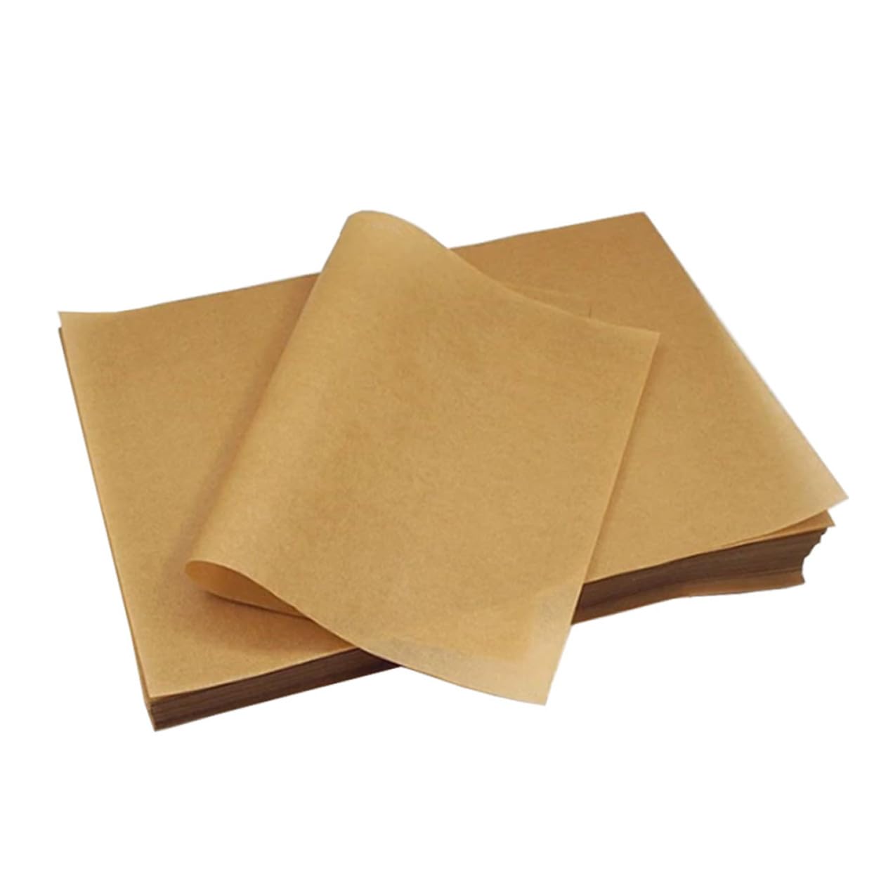Papier cuisson prédécoupé non blanchi antiadhésif résistant haute température 100 pièces