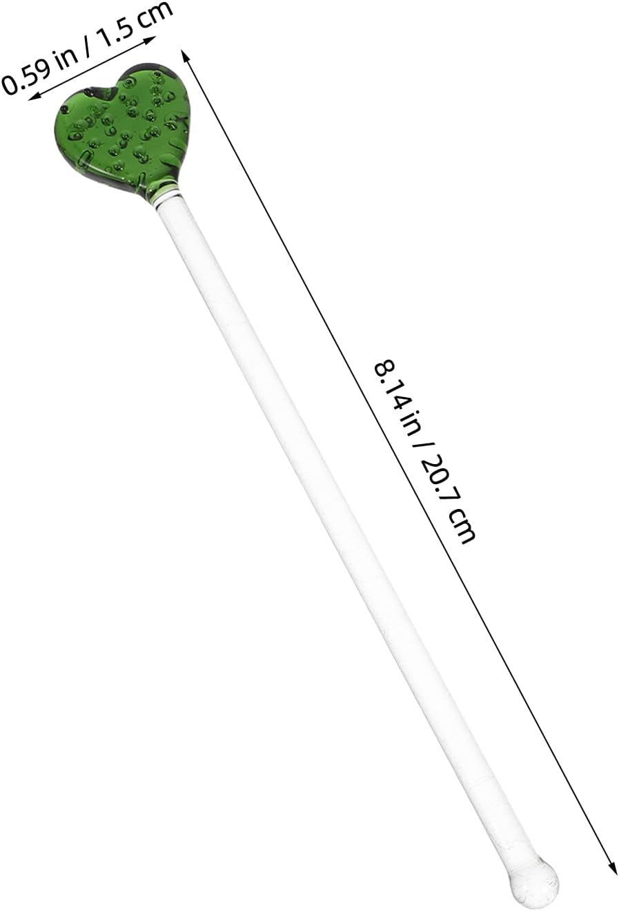 5pcs Glass Stirring Rod: Creative Cactus Swizzle Sticks For Mixed Drink Coffee Cocktails - Reusable Beverage Mixing Stirrers For Parties And Holiday