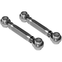 SuperATV Adjustable Sway Bar Links for Can-Am Maverick X3 See Fitment | 1 Set of Rear Sway Bar Links | Made of Zinc-Plated Steel | Over Twice as Thick as Stock | 2" of Adjustability | 5/8" Threads