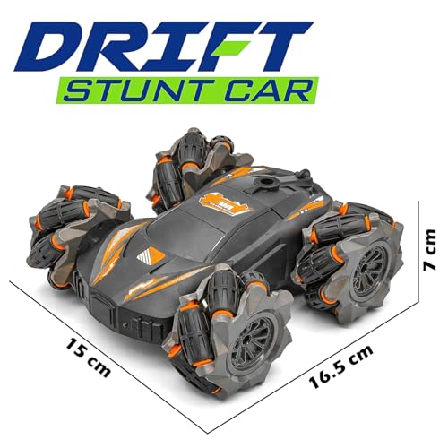 Image of The Flyers Bay 4X4 RC Drift Smoke Stunt Car, 2.4GHz Remote Control 360 Rotating Double-Sided 4WD Racing Car, High-Speed Tumbling Off-Road Climbing Rechargeable RC Car for Kids Boys Girls