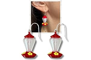 Hummingbird Feeder Earrings: A Touch of Nature's Charm