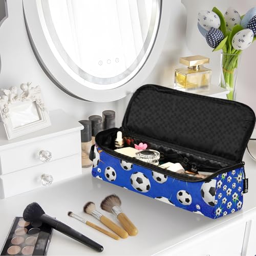 Bolsa organizadora para herramientas de cabello con almohadilla resistente al calor, diseño 2 en 1 para planchas, rizadores y secadores, azul grafiti deportivo miniatura 7