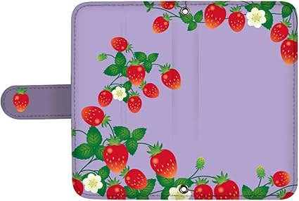 Amazon Co Jp スマq Xperia 1 So 51a Sog01 ケース ミラー 付き 手帳型ケース おしゃれ Sony ソニー ギフト かわいい スマホケース 苺 花 イラスト エクスペリア ワン マークツー 横置き機能 お洒落 ストラップホール 手帳型 Docomo Au E パープル Ami Vd 0236 Sp