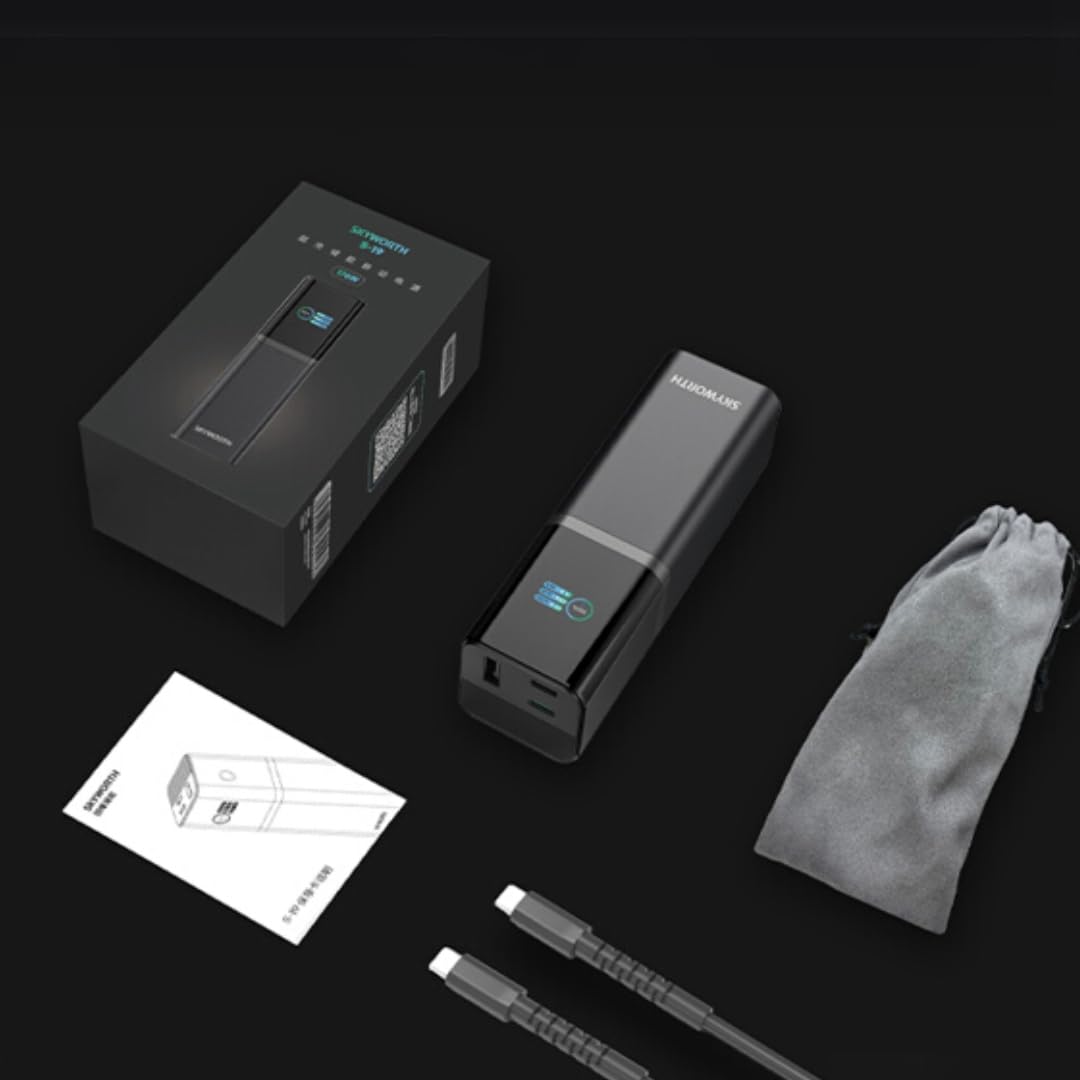 STRONG S-19 Batterie Externe Portable 12000mAh, Charge Rapide 176W avec USB-C 140W PD 3.1 + UFCS, Écran TFT, Compatible iPhone 16, Galaxy S24, MacBook, iPad, Voyage & Autorisée en Avion