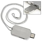 4GB Engraveable Dog Tag USB Drive