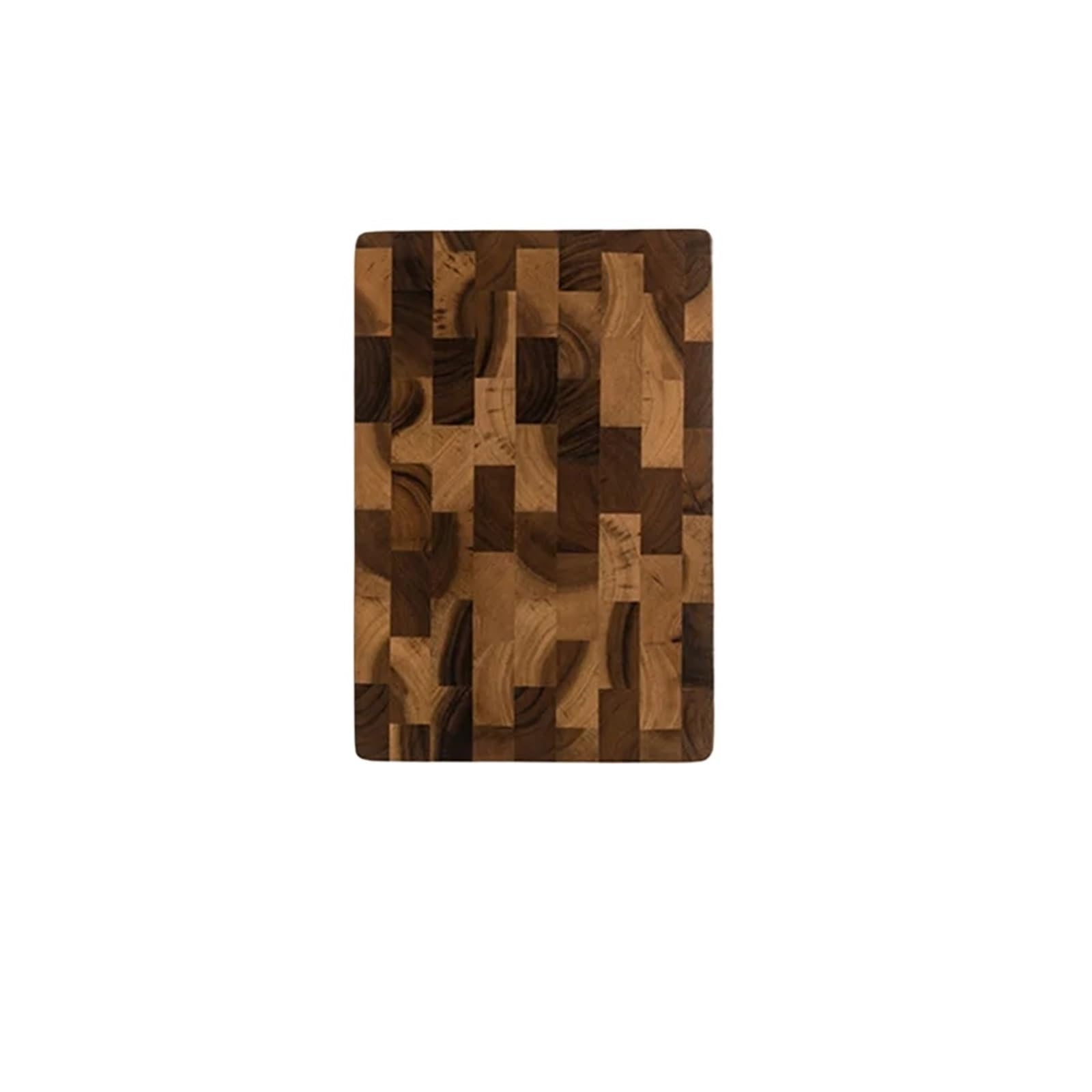 Tabla de cortar de plástico Tabla de cortar doble cara, empalme madera, drenaje, agua y utensilios cocina for restaurantes(38X28X1.8CM)