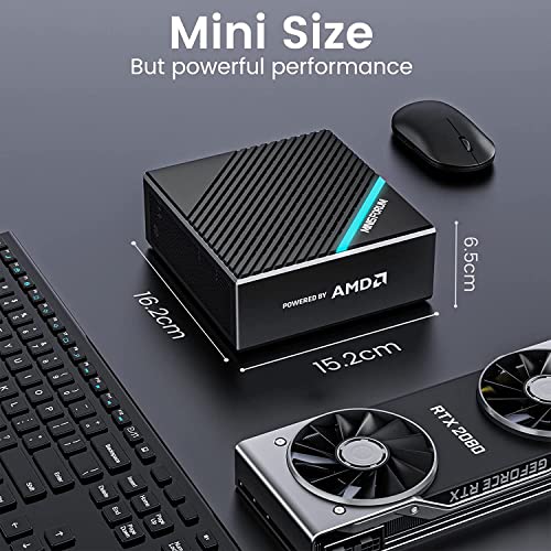 MINISFORUM EliteMini B550 Mini PC Windows 11 Pro AMD Ryzen 7 5700G 8 Cores 32 GB RAM 512 GB PCIe SSD, ondersteuning 1X 2… - Afbeelding 5