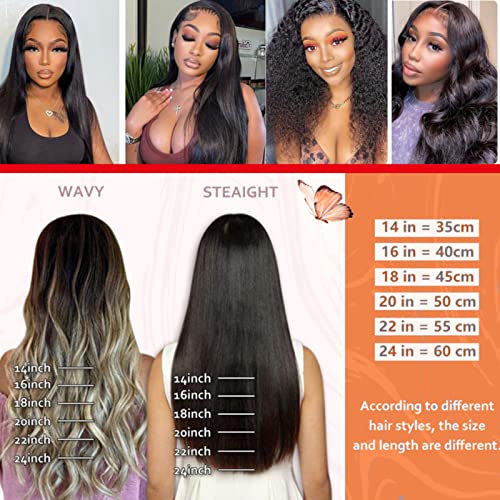 Belaved 22 Inches I Tip Human Hair Extensions Invisible Keratin Glue Stick Tipped Hair Extensions Cold Fusion Brazilian Hair Hairpiece Yaki Straight #1B Natural Black 100 Strands/Pack Pre Bonded #TOP5