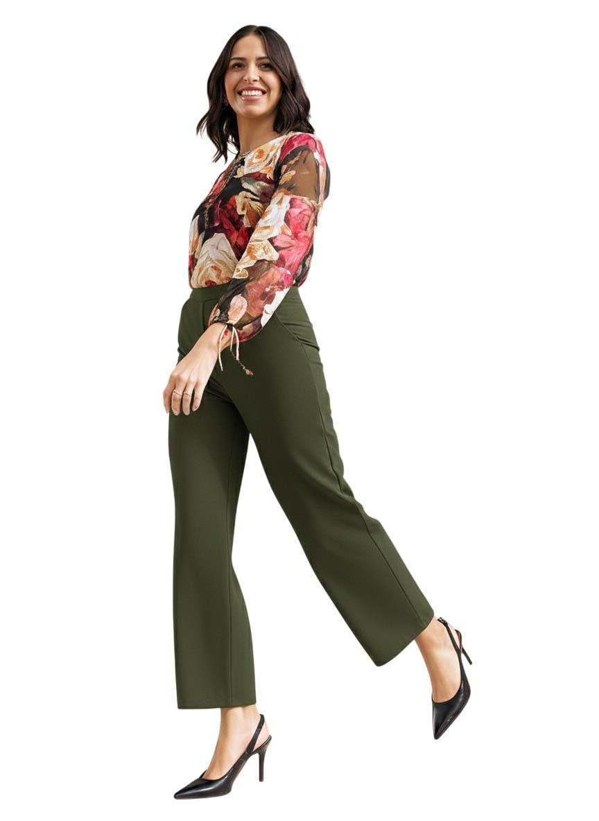 Women’s High-Rise Tailored Straight Pants for Office Wear, Formal Styling, and Smart Casual Outfits