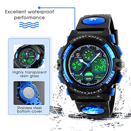 Kids Watches,Boys Digital Waterproof Sport Watch Outdoor Multifunction With Led Light Alarm Calendar Date Wrist Watches For Boy Girls Children #TOP5