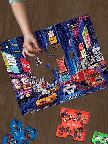 Puzzle para adultos Springbok Coca-Cola City Nights de 1000 piezas con póster incluido, piezas únicas, fabricado en EE. UU. miniatura 6