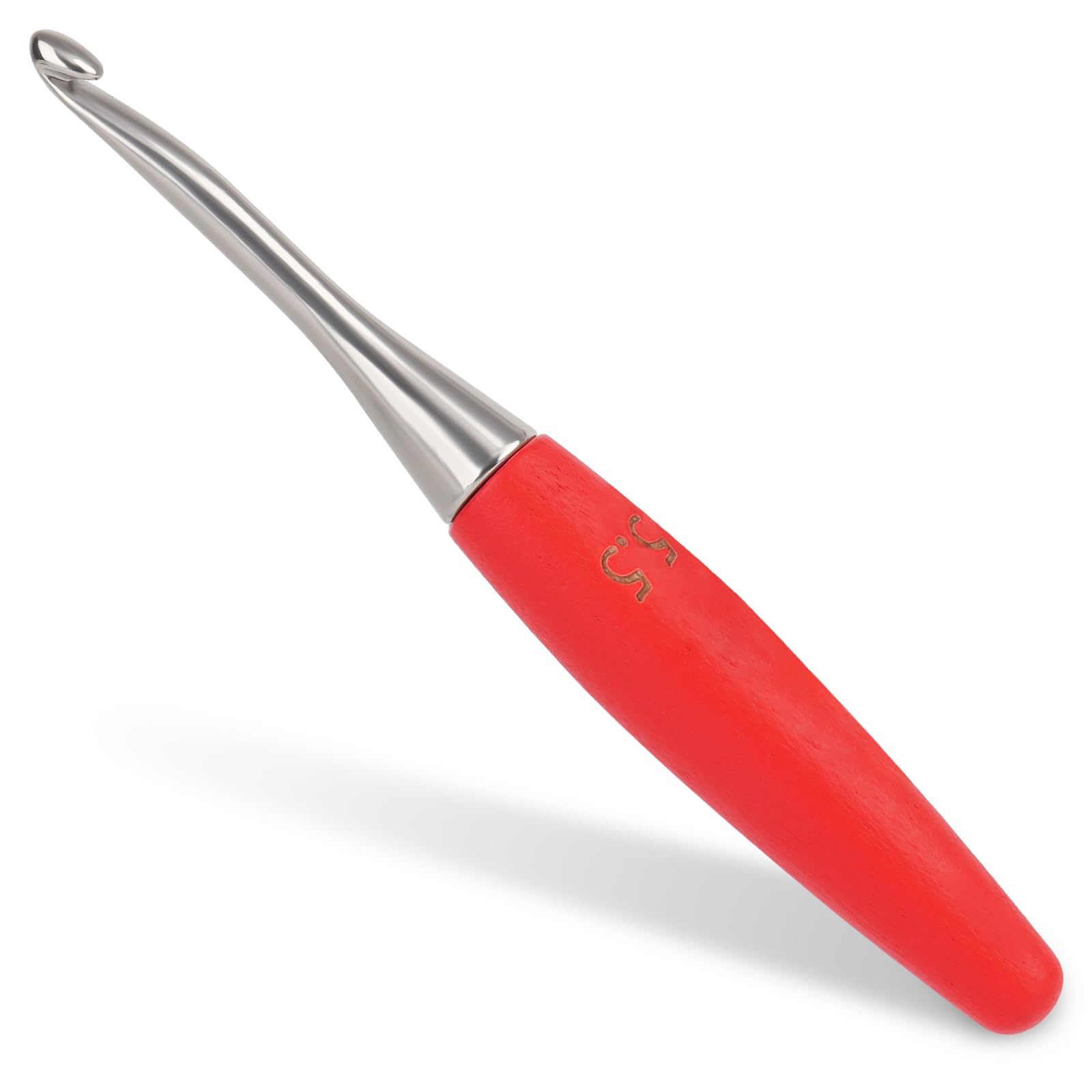 Coopay Häkelnadel 6,5 mm, Rosa, Aluminium, 1 Stück, Ergonomi