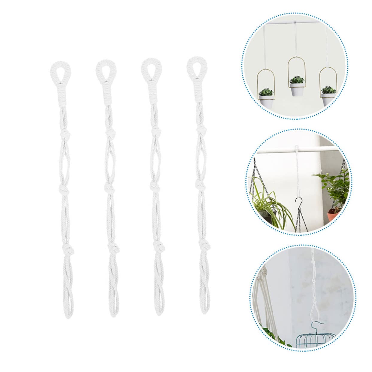 Yardwe 20stücke Pflanzenhalter Wandbefestigung Verstellbare Makramee Blumenampel Halterung Für Innen Und Außenbereich Robuste Aufhängung Für Pflanzgefäße Und Blumenkübel