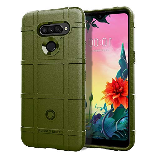Jiajihua Funda Compatible con LG V30 (Plus) / V30S (Plus) ThinQ / V35 ThinQ/Signature Edition 2017/2018 Funda Blanda de TPU a Prueba de Golpes y Anti caídas Green