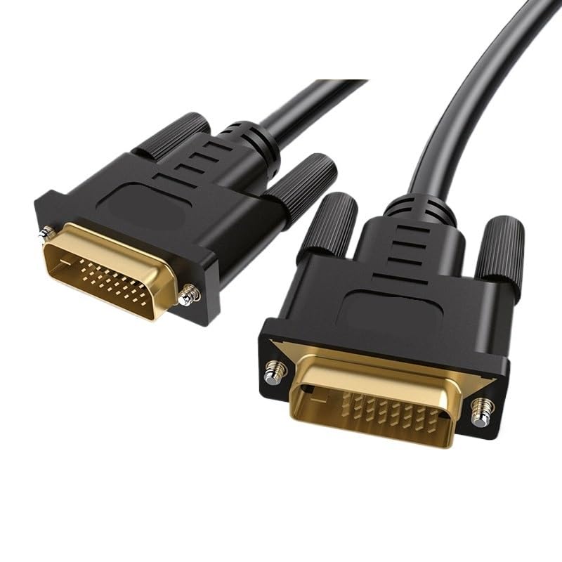 Wen ST DVI Cable Male to Male Dual Channel 24+1 Pure Copper Plated Connector Suitable for Computer Display Screen HD Video Connection(3 m)