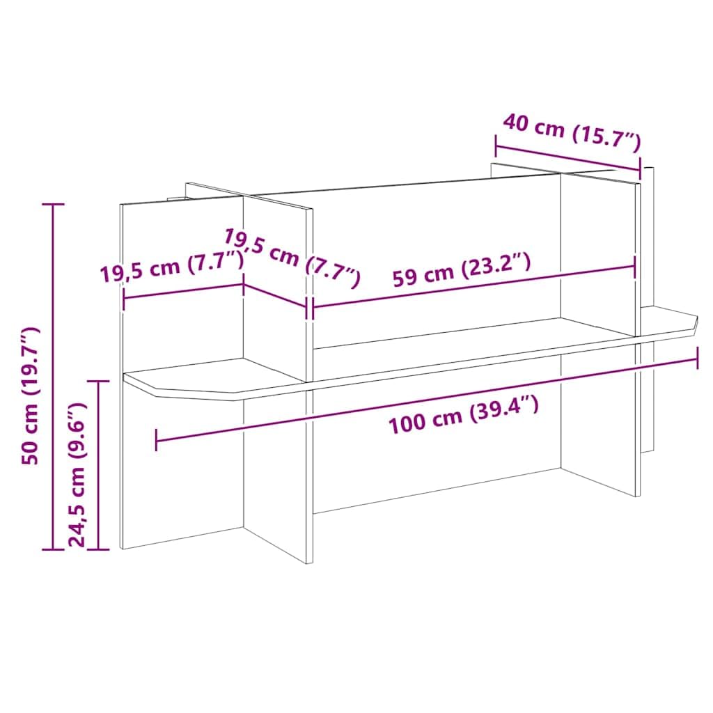 Base per terrario con mensola in robusto legno OSB marrone, 100 x 40 x 50 cm, per rettili e anfibi, adatta per interni, versatile, durevole, con spazio di archiviazione e design rustico