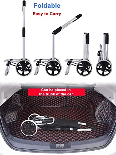 Einkaufstrolley Zusammenklappbarer Einkaufswagen Zusammenklappbarer Einkaufswagen, Leichter Gebrauchswagen… – Bild 5