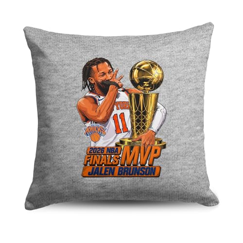 Northwest New York Knicks Jalen Brunson 2026 NBA Finals MVP Celly Sweatshirt Pillow 16x16 inches