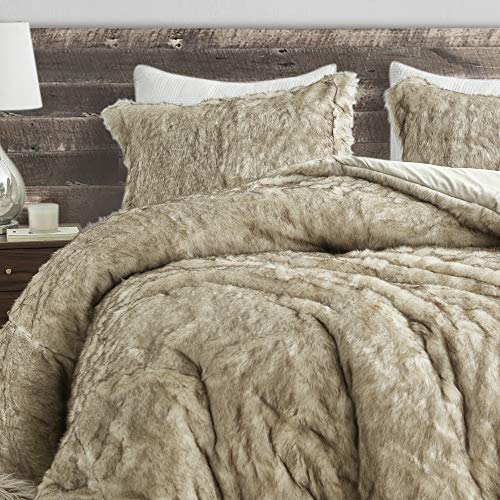 Coma Inducer Oversized King Comforter Set - Arctic Bear - Tundra Brown