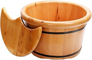 Balde de banho de pé de madeira Banheira de pé de madeira maciça, bacia de pé de madeira, bacia de pedicure spa massagem barris de pedicure de cedro barril de banho de pé doméstico, bacia de pedicure,