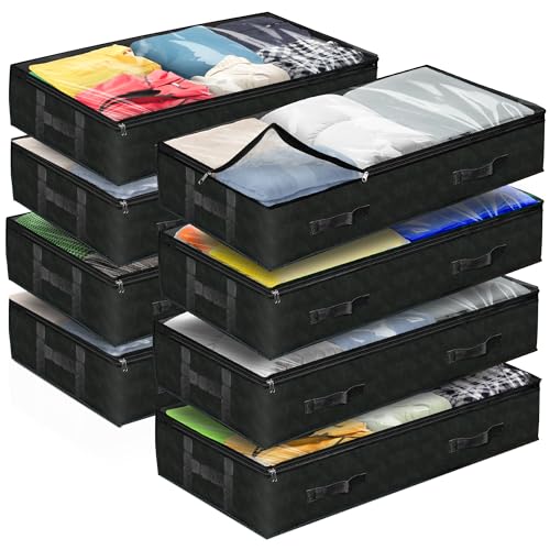 Reli-90L-Under-Bed-Storage-with-Clear-Window-8-Pack-Closet-Storage-Bins Reli. 90L Under Bed Storage with Clear Window, 8 Pack | Closet Storage Bins - Image 1