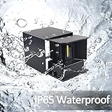 ZHMA Wall Lights 3000K Warm White Light Modern LED Outside Lights 2pack,12W Metal Cover IP65 Waterproof Adjustable Beam Aluminum Black Outdoor Lights for Side Door,Living Room,Bedroom,Garage - Image 7